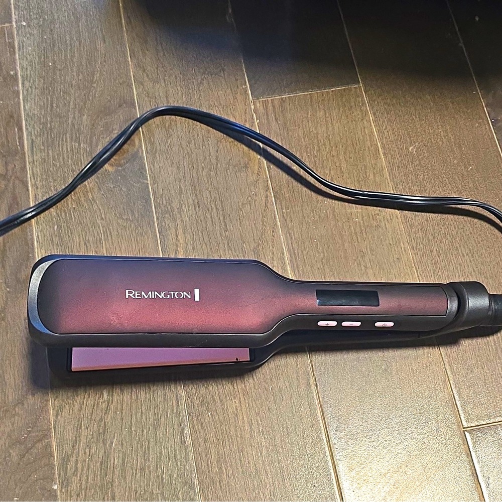 Remington Flat Iron Hair Straightener, Electric, Black/Pink, Unisex Adults